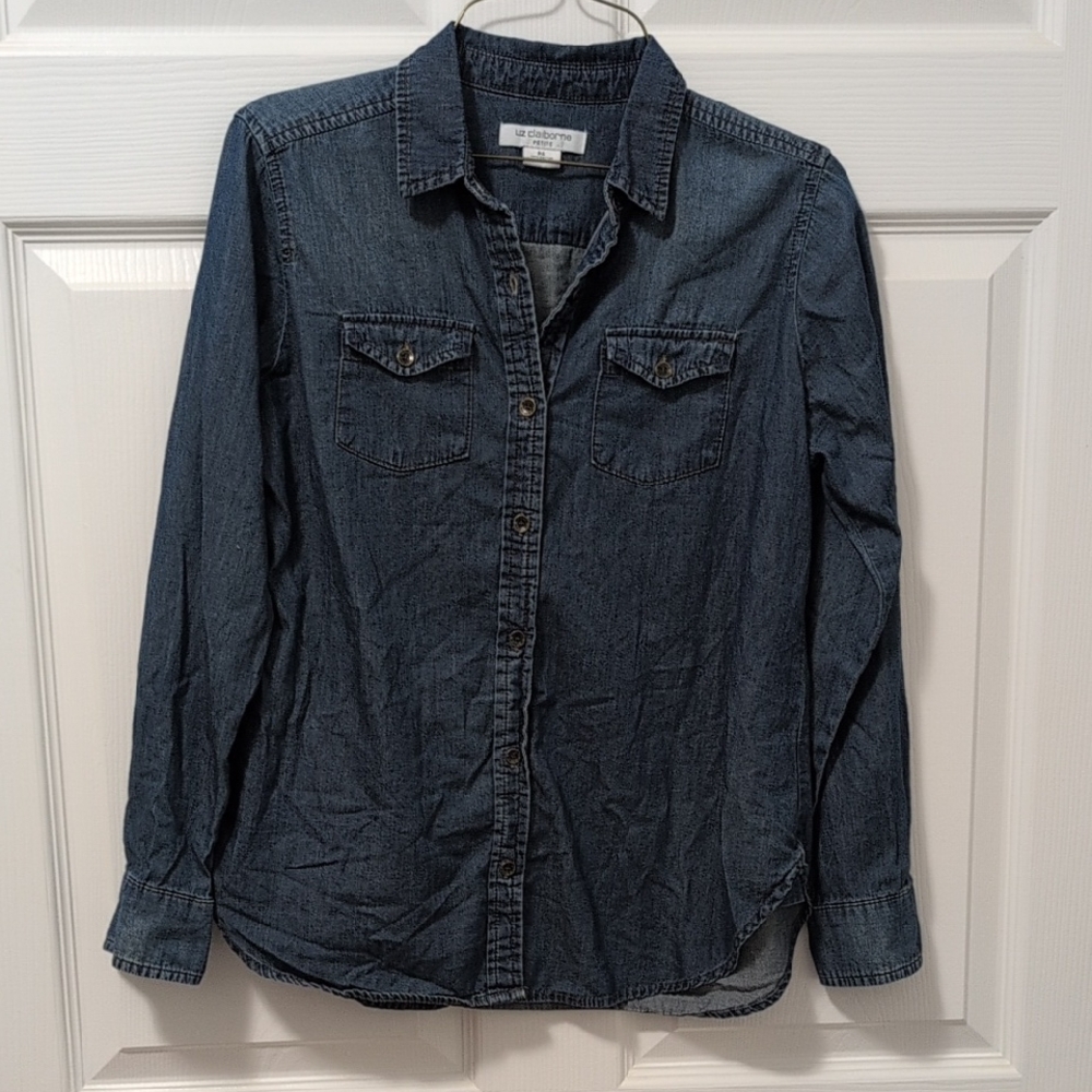 Liz Claiborne Petite Denim Shirt